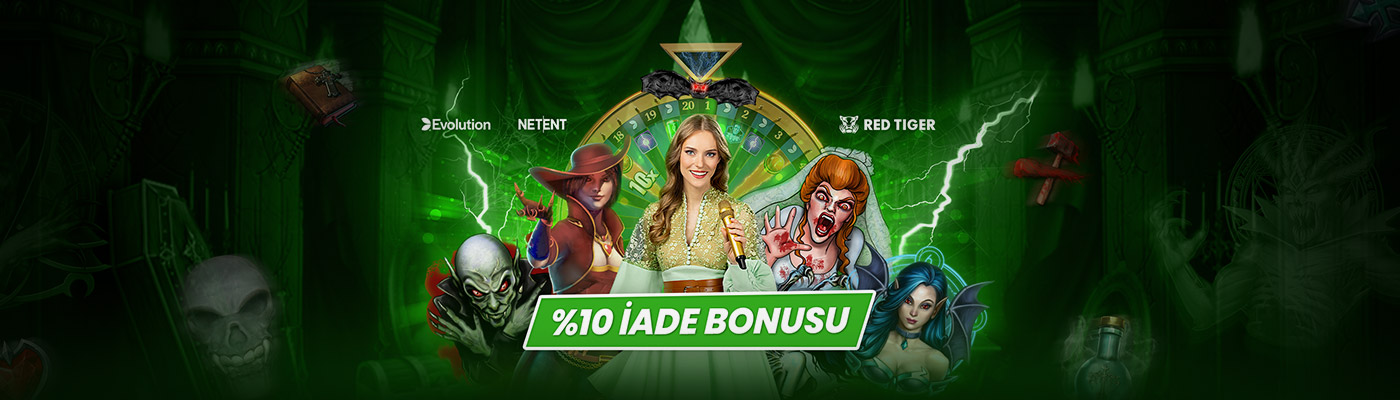 ÖZEL SLOTLARDAN HAFTALIK İADE campaign desktop %10 iade bonusu red tiger
